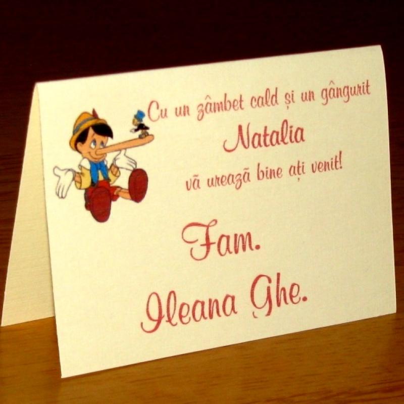 Card Botez Pinochio