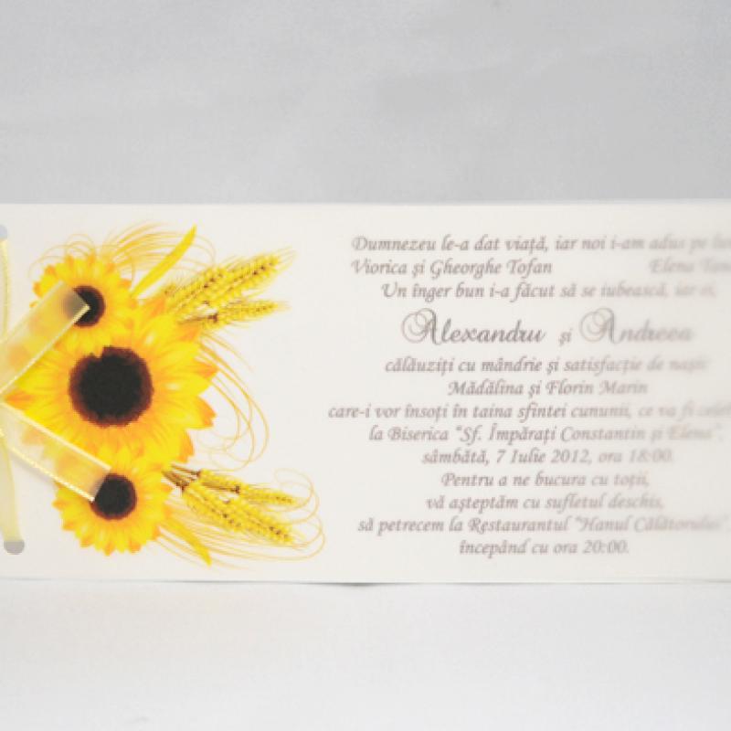 Invitatie Nunta Floarea Soarelui