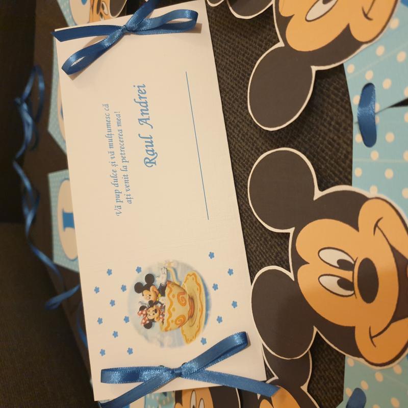 Card Botez Mickey & Minnie
